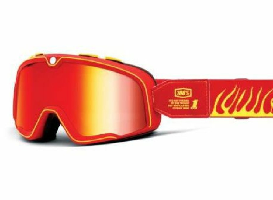 Eyewear * | 100% Barstow Goggles Death Spray/Mirror Red Lens 2023 Less Expensive