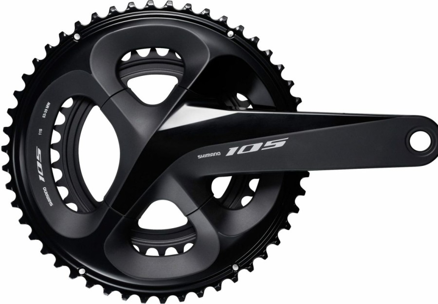 Components * | Shimano Fc-R7000 105 Double Chainset Hollowtech 2 175Mm 52 / 36T Black Shimano 105 Latest