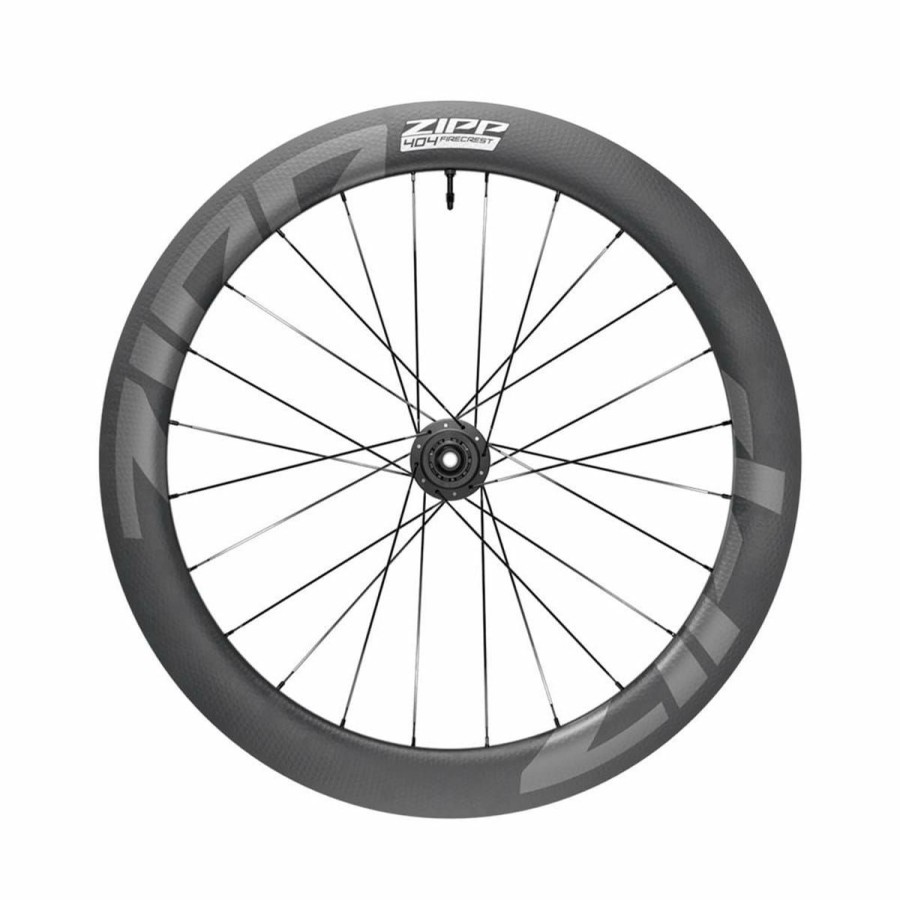 Components * | Zipp 404 Firecrest Carbon Tubeless Disc Center Locking 700C Front Wheel Discount Online