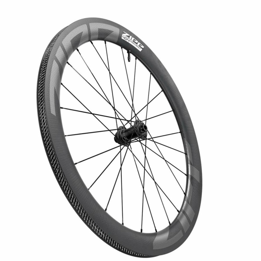 Components * | Zipp 404 Firecrest Carbon Tubeless Disc Center Locking 700C Front Wheel Discount Online