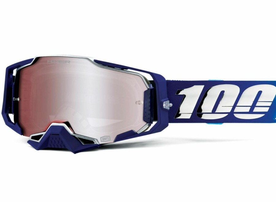 Eyewear * | 100% Armega Goggles Novel/Hiper Silver Flash Mirror 2023 Low Price