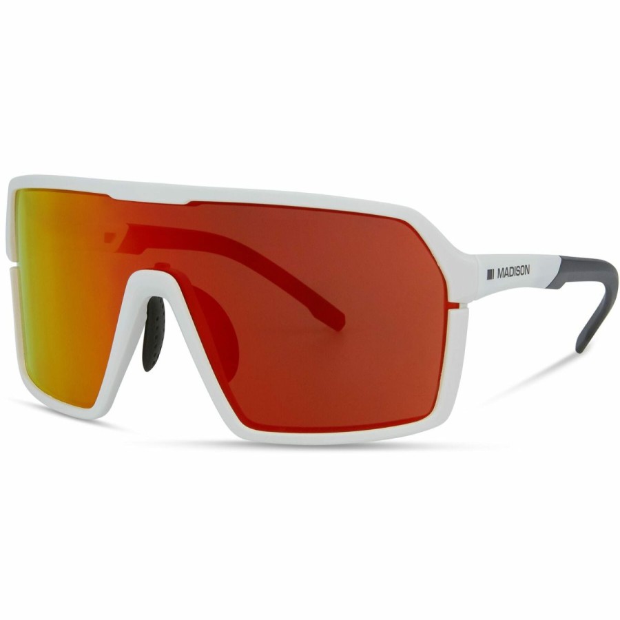 Eyewear * | Madison Crypto Sunglasses 3 Lens Pack Gloss White Clearance